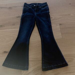 Flying Monkey Women's Dark Blue super Flare Jeans